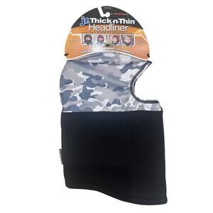Seirus Jr. Thick-N-Thin Headliner Gray Camo Fleece Neck-Up Balaclava Dry Wicking